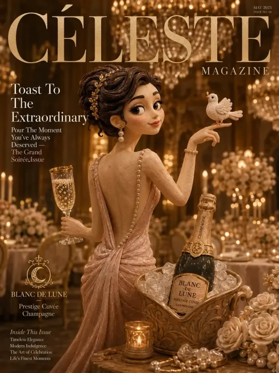 CÉLESTE MAGAZINE 粘土风格生活杂志封面