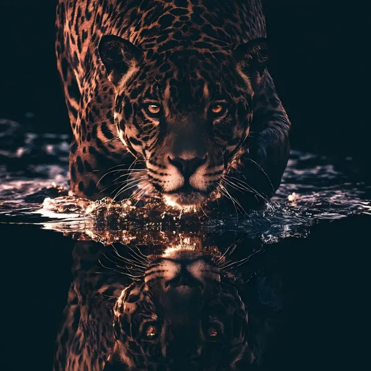 一只猎豹的超写实摄影